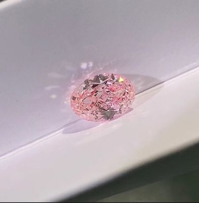 Oval Brilliant Cut Lab đã tạo ra Kim cương hồng 10 Mohs Pink Loose Diamond