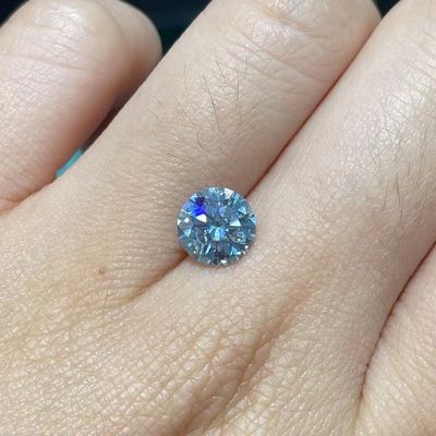 Phòng thí nghiệm 2.5 Carat đã tạo ra viên kim cương màu Blue Nuance Lab Diamond VVS1