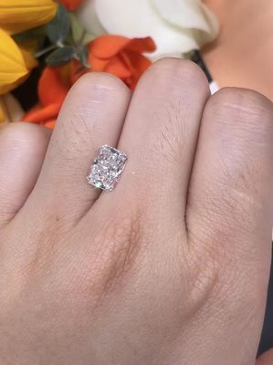 Đồ bán buôn CVD Phòng thí nghiệm trưởng thành kim cương hình dạng tỏa sáng IGI Chứng nhận 1ct F VVS2