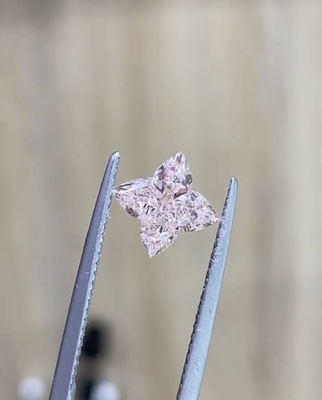 Phòng thí nghiệm nhân tạo Kim cương chế tạo Kim cương bốn lá Fancy Intense Pink Diamond