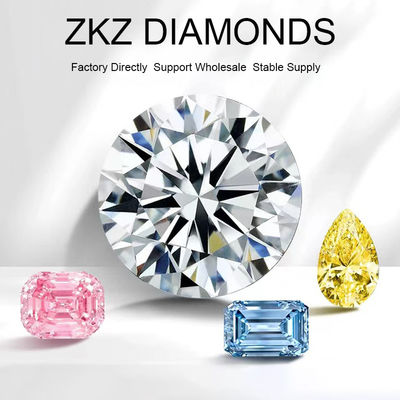 CVD DEF VS VVS Round Fancy Synthetic Lab Grown Diamonds Giấy chứng nhận IGI 0.3ct - 20ct Nhà máy bán buôn trực tiếp