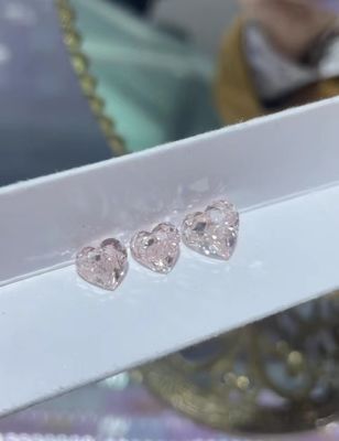 Trái tim kim cương màu hồng trồng trong phòng thí nghiệm kim cương trồng cho vòng cổ nhẫn dây chuyền