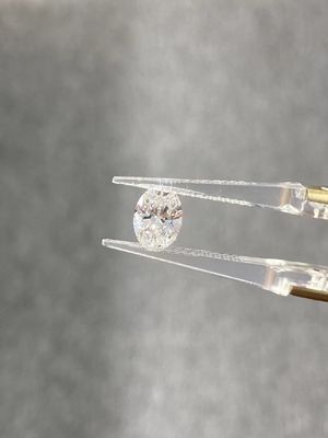 Hình hình hình bầu dục Phòng thí nghiệm trưởng thành CVD Kim cương trắng 3.4ct Với Giấy chứng nhận IGI