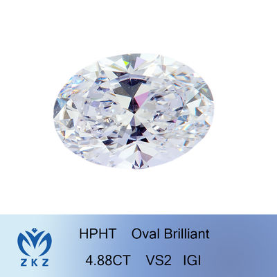 Oval Lab Grown High Clarity Diamonds Màu trắng có thể tùy chỉnh lỏng lẻo