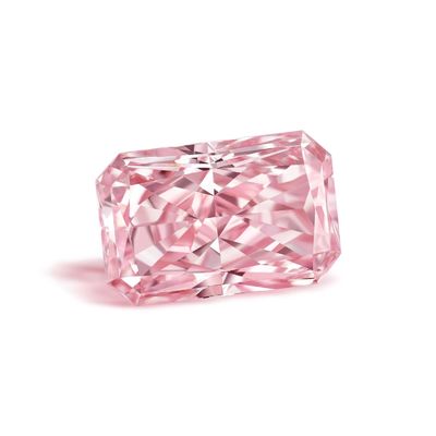 1.13ct Fancy Light Pink Radiant Shape Lab tạo ra VvS Carbon Material kim cương với chứng chỉ IGI