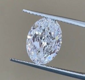 Kích thước lớn phòng thí nghiệm tạo kim cương trắng giá bán buôn 4CT cắt hình bầu dục không màu với chứng chỉ IGI