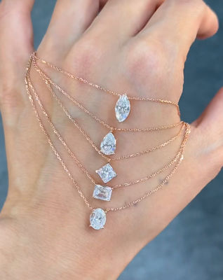 Fancy Shape Lab trưởng thành kim cương vòng cổ kim cương dây chuyền kim cương thời trang kim cương đồ trang sức